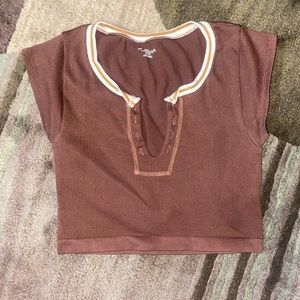 Urban Outfitters Out From Under Go For Gold Seamless Top in Brown